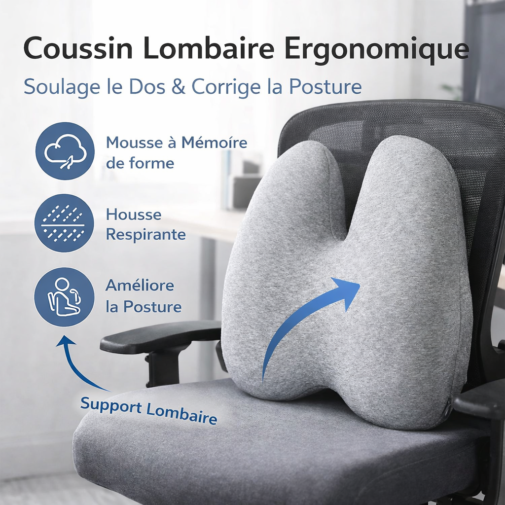 Coussin ergonomique lombaire