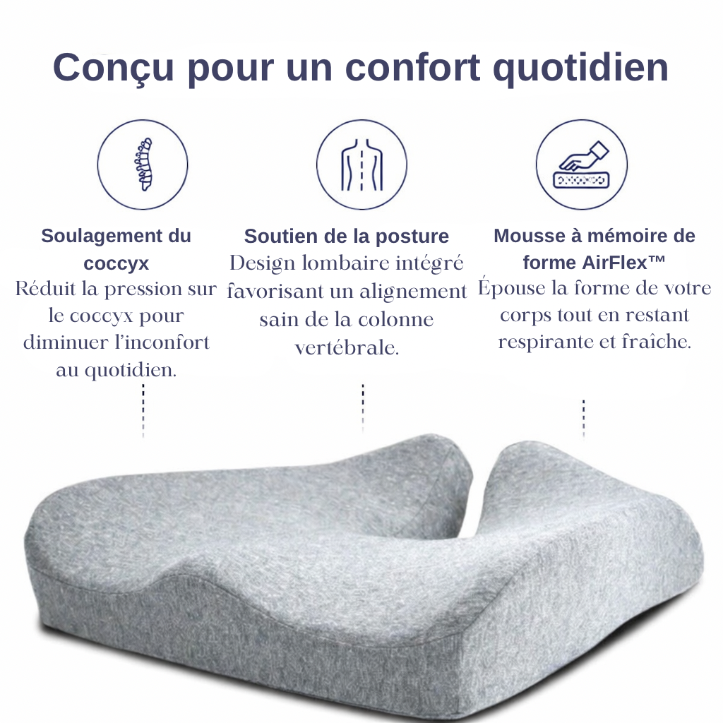 Coussin d’assise ergonomique